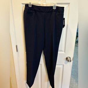 Slim Leg Navy Slacks